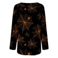 thumbnail image 5 of Costumes d'Halloween pour Femmes 2023 en Liquidation T-Shirt à Col Rond Oversize pour Femmes T T-Shirts à Imprimé d'Halloween T-Shirt à Manches Courtes Blouse Hauts, 5 of 5