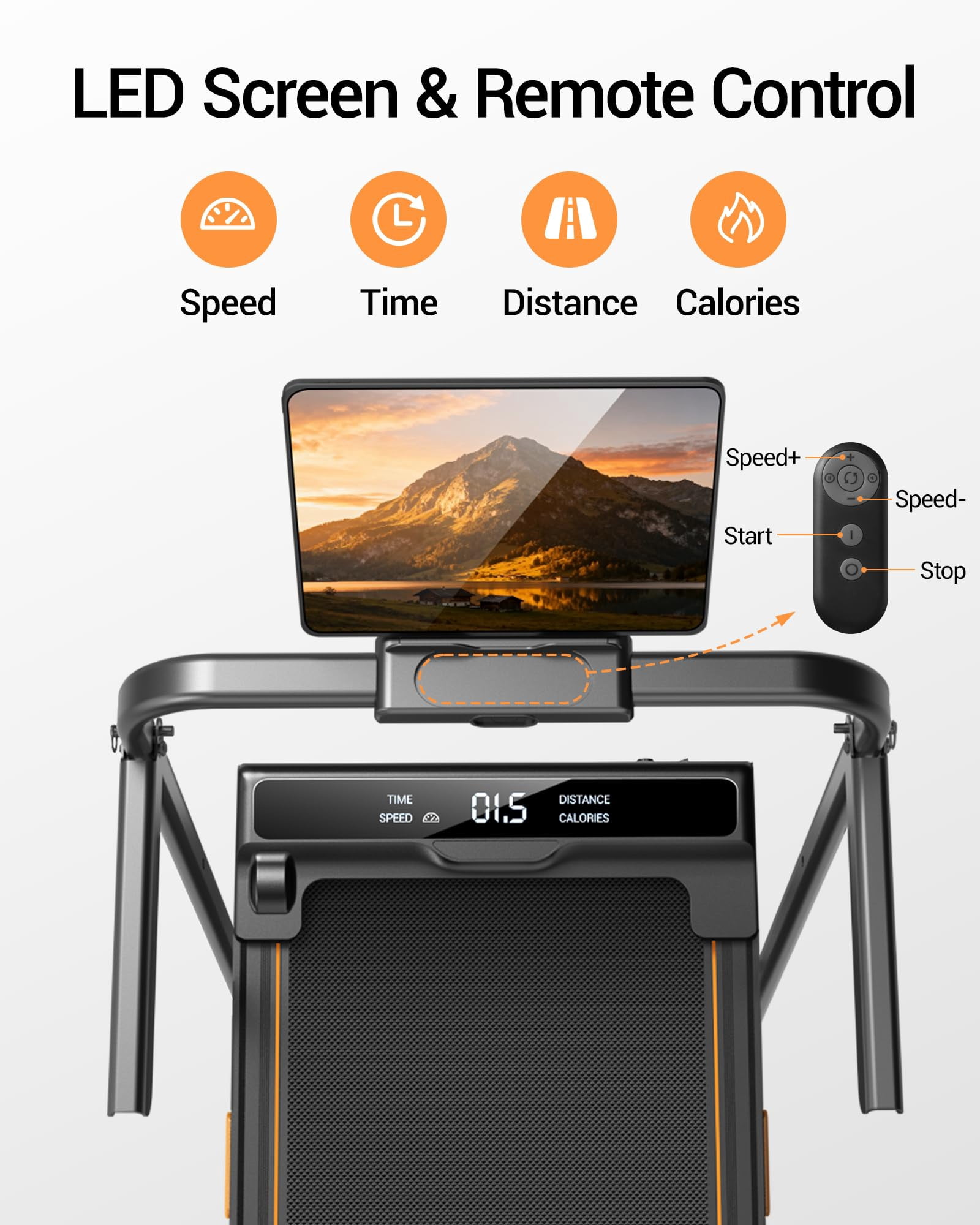 14% Incline Walking Pad Treadmills for Home Small, 4-in-1 Under Desk Treadmill with Handles, Foldable Treadmill with 2.5 HP Quiet Brushless