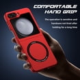 thumbnail image 6 of Innens Case for Samsung Galaxy Z Flip 5 5G Shockproof Magnetic Phone Cover, Red, 6 of 15