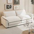 thumbnail image 7 of Homall 80" W Loveseat Sofa with Soften Arms for Small Spaces Loveseat Sleeper Couches for Living Room,White, 7 of 7
