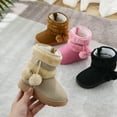 thumbnail image 4 of 1 par de botas de nieve para bebés, niños y niñas, botón Premium, suela blanda antideslizante, zapatos de cuna cálidos para primeros pasos para niños pequeños Ormromra 221826-5, 4 of 6