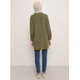 thumbnail image 4 of Khaki - Stripe - Crew neck - Tunic - Refka, 4 of 5