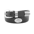 thumbnail image 1 of NCAA Clemson Tigers Black Tip Leather Concho Belt, 44, 1 of 3