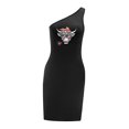 thumbnail image 3 of Vestido corto de verano con hombros descubiertos para mujer, recuerdo de primavera, para viajes y vacaciones S, 3 of 7