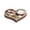 Beige, variant on Heart-Shaped Wooden Candle Holder, 3D Carvings Wood Tea Light Holder Home Table Decor Wood Candlesticks Holders Valentine's Day Wedding Birthday Gift(Heart)