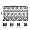 thumbnail image 5 of Black and White Geometric Boho Pattern Door Rugs,Washable Non Slip Door Mats Indoor,Decorative Door Mats,Entry Mat Indoor for Entrance,Bedroom,Kitchen,Bathroom,30"x17", 5 of 6