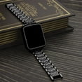 thumbnail image 3 of Antank Watch Strap for Apple Watch Series 4 5 6 SESE Women Bling Bracelet Metal Wrist Band with Protective Case Compatible with Apple Watch Band 44 mm, 3 of 10