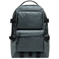 thumbnail image 1 of KAUKKO Vintage Casual polyster and Leather Rucksack Backpack (Nylon Grey), 1 of 5