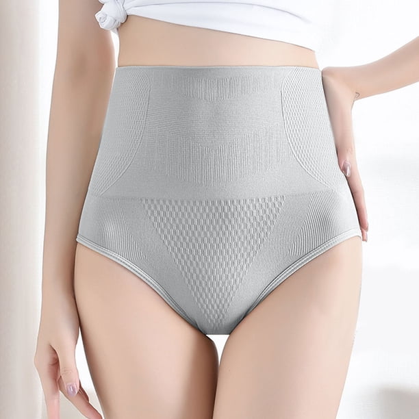 Puntoco Bragas para mujer de cintura alta, ropa interior ligera y transpirable sin costuras que realza la cintura y la cadera