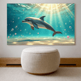 thumbnail image 4 of LUUFILx Dolphin Backdrop Banner Ocean Theme Photography Props Party Supplies Decorations Underwater Scene Summer Birthday Aquatic Décor Background, 4 of 8
