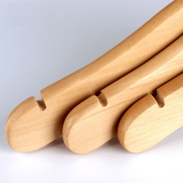 Percha de madera maciza sin laca para bebés, percha para recién nacidos, sin costuras, para colgar ropa de bebé, tienda de ropa para niños, ropa antideslizante