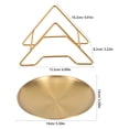 thumbnail image 2 of HEALEEP 1Jgo De Cena De Acero Inoxidable Dorado Con Y Soporte, 2 of 8