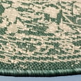 thumbnail image 3 of Safavieh Courtyard Carleton Medallion Indoor/Outdoor Area Rug, Beige/Dark Green, 6'7" x 6'7" Round, 3 of 10