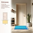 thumbnail image 3 of ODIKA 3'x5' Machine Washable Non-Slip Area Rug, Vibrant Poolside Aesthetic High Traffic Rug, Blue, 4014, 3 of 7