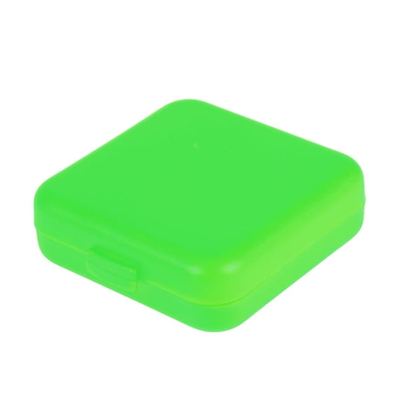 Unique Bargains 1 Pc 4 Grids Single Layer Pill Case Portable for Travel Green
