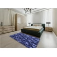 thumbnail image 4 of Ahgly Company Indoor Rectangle Patterned Light Slate Blue Area Rugs, 7' x 9', 4 of 6