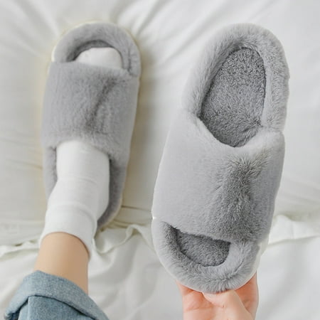 

Fuzy Luxurious Casual Winter Fur Slippers