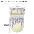 thumbnail image 7 of HELLHERO Iris Bathroom Seat Covers with Fits All Toilet Shapes 2 Pieces Toilet Lid Covers Set 17"x21" for Adjustable, 7 of 7