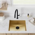thumbnail image 6 of Tourner 21 x 18 Stainless Steel, Single Basin, Undermount Kitchen Sink, Gold, 6 of 9