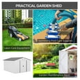 thumbnail image 6 of Metal Storage Shed 11x9', Outdoor Garden Shed with Sliding Doors & Vents, 6 of 9