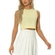 thumbnail image 4 of Blusa sin mangas vintage de verano de INSPIRE CHIC XL Amarillo, 4 of 6