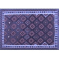 thumbnail image 1 of Ahgly Company Indoor Rectangle Oriental Blue Traditional Area Rugs, 2' x 5', 1 of 4