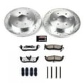 thumbnail image 3 of PowerStop Rear Z36 Truck & Tow Carbon-Fiber Ceramic Brake Pad and Drilled and Slotted Rotor Kit Fits: INFINITI NISSAN Select Models K2445-36, 3 of 9