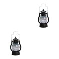 thumbnail image 1 of Guardoinrt Lantern LED Oil Lamp Table Porch Winery Cabin Light Black 2Set, 1 of 6