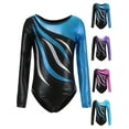 thumbnail image 5 of BULLPIANO 5-13Y Leotard for Girls Gymnastics Ballet Dance Leotard Long Sleeve Shiny Sparkle Unitards Activewear, 5 of 5