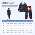 thumbnail image 4 of Balery Red Black Eastern Panda Warrior Pijama para Hombre de Dos Piezas con Manga Larga, Conjunto de Dormir y Descanso Suave con Bolsillos-X-Large, 4 of 7