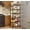 Black, variant on PM 6 Tier Slim Rolling Storage Cart, Narrow Mobile Shelving Unit Organizer Utility Cart with Wheels, Metal Wire Storage Rack with Baskets for Kitchen, Bathroom, Laundry & Living Room, 10in(W) White
