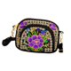thumbnail image 2 of Bolso de hombro étnico, monedero, bolso de viaje ligero, bolso vintage de moda para mujer. Violeta, 2 of 9