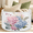 Multicolor 1, variant on Jiaoprinted Crab Coastal Large Round Collapsible Storage Basket, 65L Fabric Storage Organizer Bin with Handles for Blankets Linens Clothes, 19.4" x 13.3" Cartoon Crab