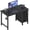 Black, variant on Small White Desk with Drawers for Bedroom, 40 Inch  Girls Study Desks, Reversible Computer Writing Nail Table with Fabric Drawer for Small Spaces Home Office Manicure