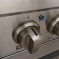 thumbnail image 6 of Akicon 36" Slide-in Freestanding Professional Style Gas Range with 5.2 Cu. Ft. Oven, 6 Burners, Convection Fan, Cast Iron Grates, & Blue Porcelain Oven Interior, In Stainless Steel, 6 of 9