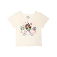 thumbnail image 2 of Gabby's Dollhouse Little Girls' T-Shirt and Tutu Skirt Set with Scrunchie Tusk Rainbow Polka, 2 of 7