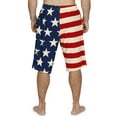thumbnail image 2 of Prestigez Mens Boxer Shorts USA Flag Pajama Loungewear, USA, Size: Medium, 2 of 2