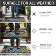 thumbnail image 6 of Colorful Welcome Door Mat, Welcome Mat 18x 30 Inch Front Door Mat Outdoors for Home Entrance Outdoors Mat for Outside Entry Way Doormat, Heavy Duty Non Slip Rubber Back Low Profile, 6 of 6