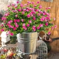 thumbnail image 3 of GRNSHTS 6 Bundles Artificial Flowers Outdoor UV Resistant Fake Plastic Plants Faux Greenery Shrubs Indoor Outside Hanging Planter Home Kitchen Office Wedding Garden Decor (Pink), 3 of 14