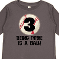 thumbnail image 4 of Inktastic 3rd Birthday Baseball 3 year Old Boy Boys or Girls Long Sleeve Toddler T-Shirt, 4 of 5