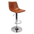 thumbnail image 4 of Best Master Jimmy Dean Tabouret de Bar Pivotant Réglable en Similicuir Gris (Ensemble de 2), 4 of 5