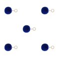 thumbnail image 3 of Injueey Llavero de bola peluda Llaveros cómodos Conveniente Adorable Delicado Multi-colores Llaveros Mujeres Azul oscuro 4 cm Type2 NO2 Injueey CBP365804, 3 of 3