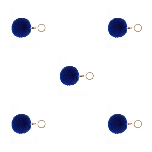 Cateissary Fuzzy Ball Llavero Flexible Cómodo Creativo Exquisito Llaveros Adorables Delicados Llaveros Mujeres Azul Oscuro 4cm Type2 NO2 Cateissary CBP365804
