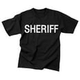 thumbnail image 1 of Rothco 2-Sided Sheriff T-Shirt - Black, 2X-Large, 1 of 2