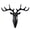 black, variant on Deer Antler Wall Hook, Decorative Plastic Key and Hat Rack for Living Room, Bedroom and Entryway