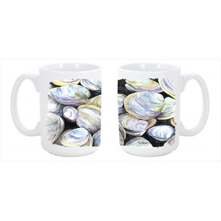 

Clam Quahog Dishwasher Safe Microwavable Ceramic Coffee Mug 15 oz.