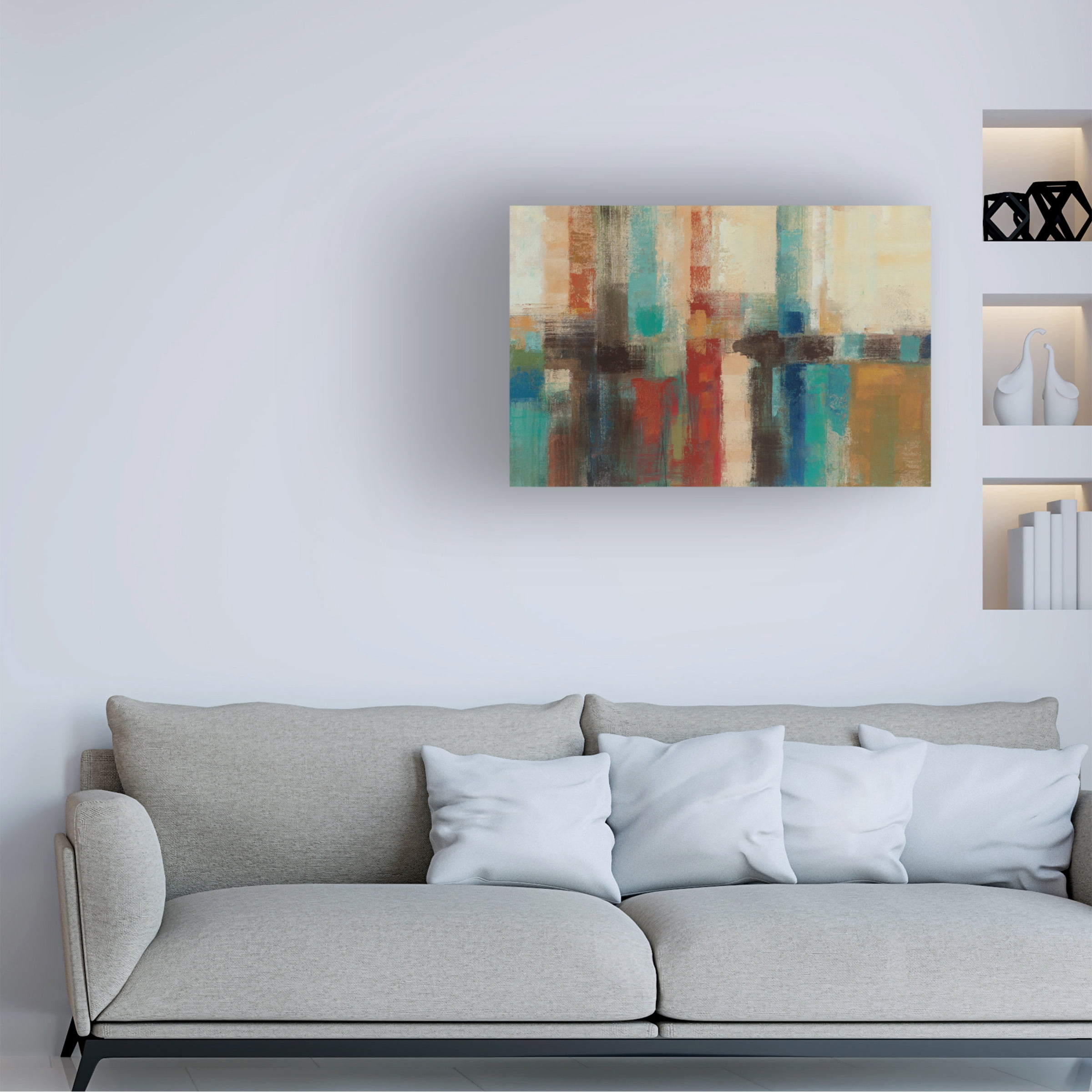 Trademark Fine Art 'Aqua Horizon' Canvas Art by Silvia Vassileva