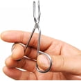 thumbnail image 3 of MT Curved Eyebrow Tweezer Stainless Steel Scissors, 3.25", 3 of 5