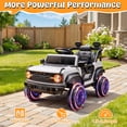 thumbnail image 6 of iYofe 12V Licensed Ford Bronco Raptor Powered Ride-On Truck with Remote Control for Kids, Ages 3+, White, 6 of 7