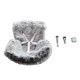 thumbnail image 1 of Asiento de coche para muñecas con clip para rejilla de ventilación, decoración para rejilla de ventilación de coche, adorno coleccionable para coche gris, 1 of 9